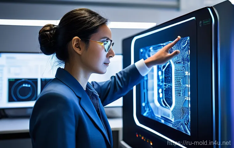 금형설계기능사 실기 시험 대비 전략 - **Prompt: Future of CAD/CAM and Generative Design**
A highly detailed, realistic image of a prof...